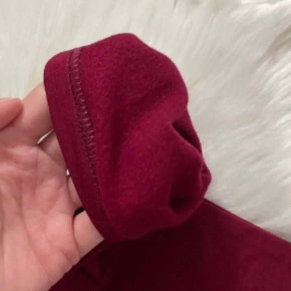 Burgundy Fleece Leggings L/XL NWT - Picture 4 of 7